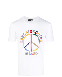 Love Moschino Peace Logo T Shirt