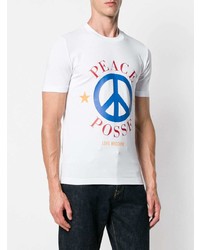 Love Moschino Peace Posse T Shirt