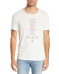 John Varvatos Star USA Peace Words T Shirt