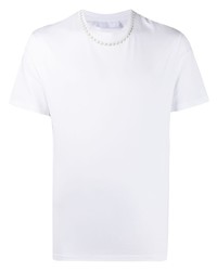 Neil Barrett Pearl Necklace T Shirt