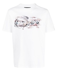 Amiri Pegasus Script Logo Cotton T Shirt