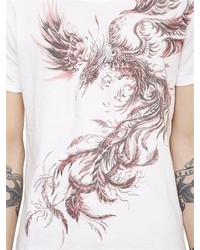 Balmain Phoenix Printed Cotton T Shirt
