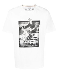 Barbour International Photo Print Cotton T Shirt