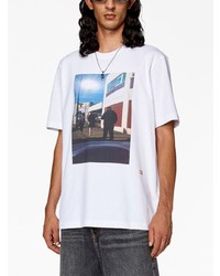 Diesel Photograph Print Cotton T Shirt