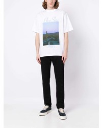 BLUE SKY INN Photograph Print Short Sleeve T Shirt