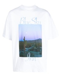 BLUE SKY INN Photograph Print Short Sleeve T Shirt