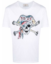 Etro Pirate Skull Print T Shirt