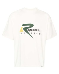 Represent Pit Crew Print Cotton T Shirt