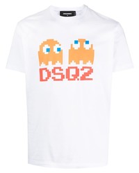 DSQUARED2 Pixelated Graphic Print T Shirt