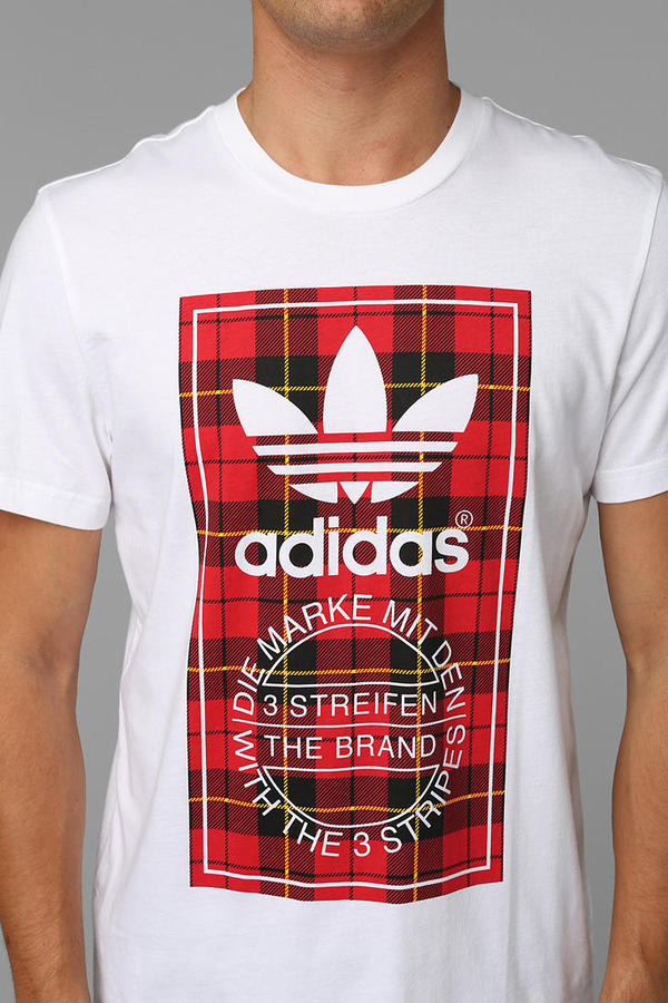 adidas checkered shirt