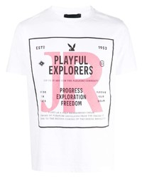 John Richmond Playful Explorers Print T Shirt