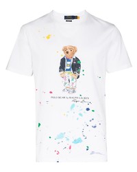 Polo Ralph Lauren Polo Bear Paint Splatter T Shirt