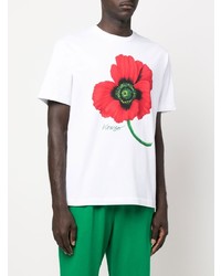 Kenzo Poppy Print Logo T Shirt