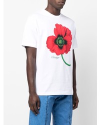 Kenzo Poppy Print Oversized T Shirt