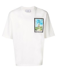 Ami Paris Postcard Print T Shirt