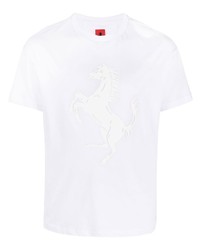 Ferrari Prancing Horse Logo Print T Shirt