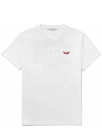 Stella McCartney Printed And Embroidered Cotton Jersey T Shirt
