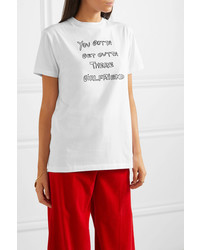 Bella Freud Printed Cotton Jersey T Shirt