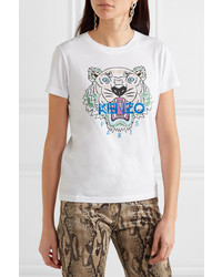 Kenzo Printed Cotton Jersey T Shirt
