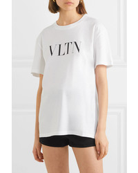 Valentino Printed Cotton Jersey T Shirt