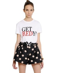 RED Valentino Printed Cotton Jersey T Shirt