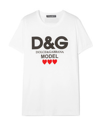 Dolce & Gabbana Printed Cotton Jersey T Shirt