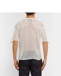 Gucci Printed Cotton Mesh T Shirt