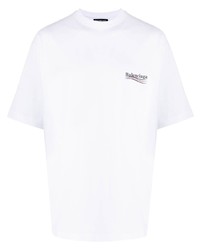 Balenciaga Printed Logo Oversized T Shirt