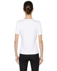 Givenchy Printed Satin Patch On Jersey T Shirt
