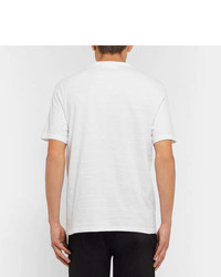 Neil Barrett Printed Slub Cotton Jersey T Shirt
