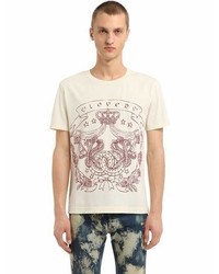Gucci Printed Vintage Cotton Jersey T Shirt