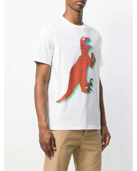 Paul Smith Ps By Dinosaur Print T Shirt