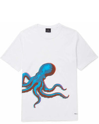 Paul Smith Ps By Octopus Print Organic Cotton Jersey T Shirt
