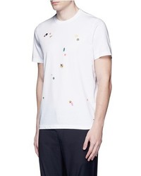 Paul Smith Ps By Tablet Print Cotton T Shirt