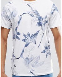 Pull&Bear T Shirt With Floral Print In White