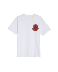 2 MONCLE R 1952 Hand Drawn Logo Cotton Graphic Tee