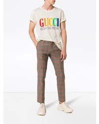 Gucci Rainbow Cities Print Cotton T Shirt