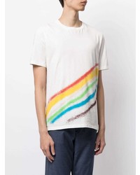 Paul Smith Rainbow Spray Paint Print T Shirt