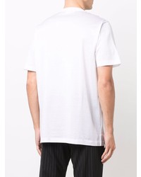 Brioni Raised Logo Cotton T Shirt