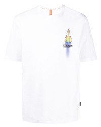 Raeburn Rburn Logo Print Cotton T Shirt