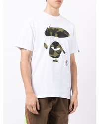 A Bathing Ape Rear Logo Print T Shirt