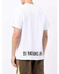 A Bathing Ape Rear Logo Print T Shirt