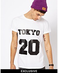 Reclaimed Vintage Baseball T Shirt With Tokyo Print