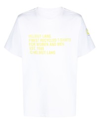 Helmut Lang Recycled Logo Print Cotton T Shirt