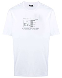 Diesel Reflective Logo Print T Shirt
