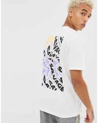 ASOS DESIGN Relaxed T Shirt With Repeat Savage Back Print