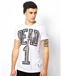 Religion T Shirt With Dead One Print White