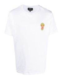 A.P.C. Remy Logo Print Cotton T Shirt