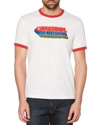 Original Penguin Retro Logo Ringer T Shirt