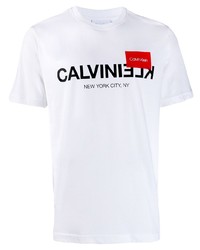 Calvin Klein Reverse Logo Print T Shirt